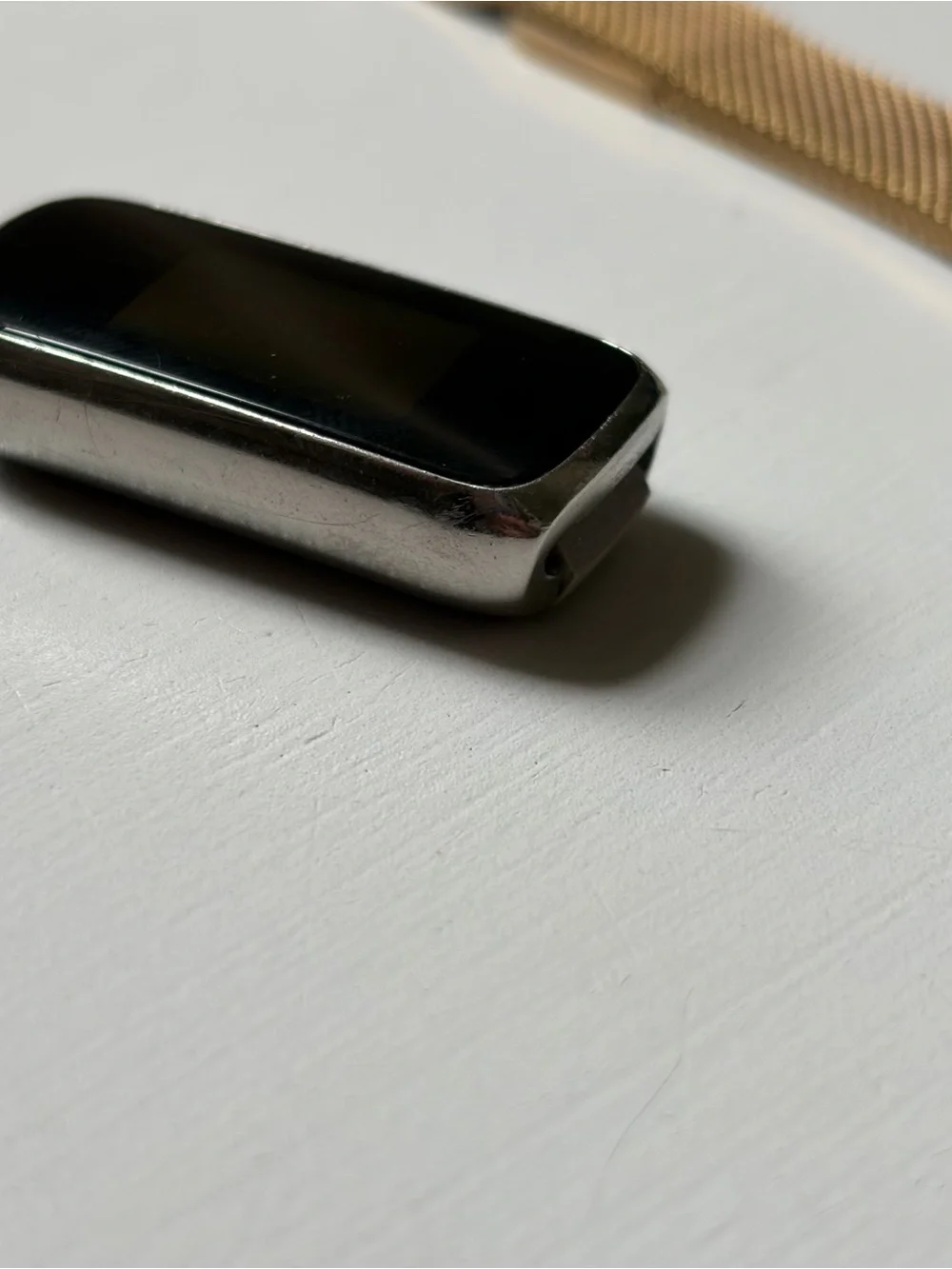 Fitbit Luxe Activity Tracker HR Watch with Gold Adjustable Band and Power Cord